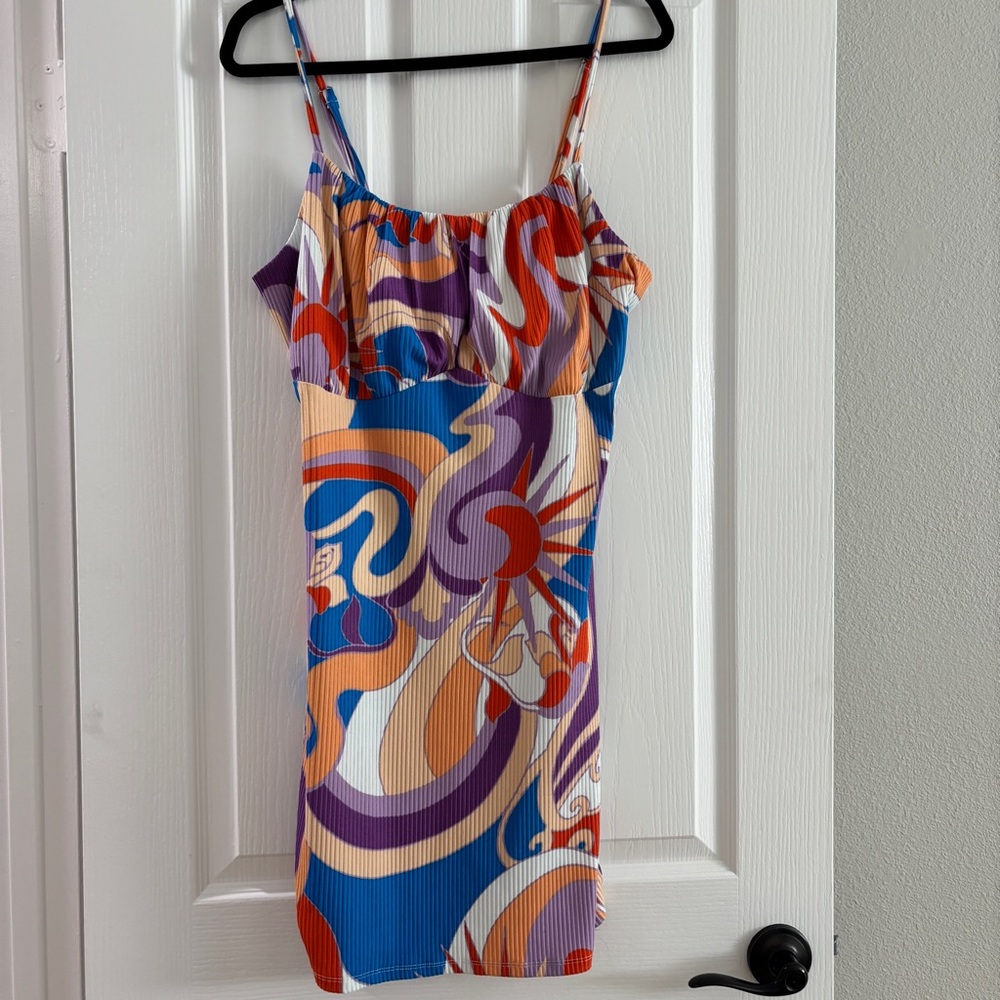 Forever 21 Multicolor Swirl Mini Dress